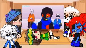 Реакция UnderTale  на Инк Санс VS Эррор Санс.