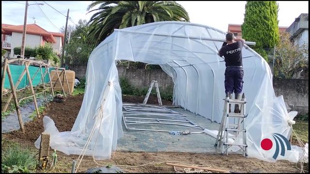 Invernadero Túnel Paredes Rectas 4 X 10 M || INVERNADEROS FERTRI