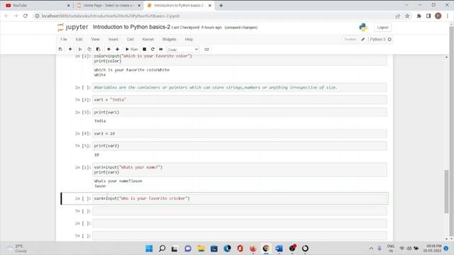 Variables in Python | Python playlist | Part - 3 смотреть онлайн
