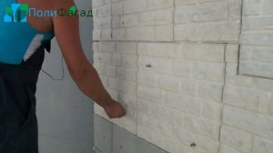 Монтаж полифасада.