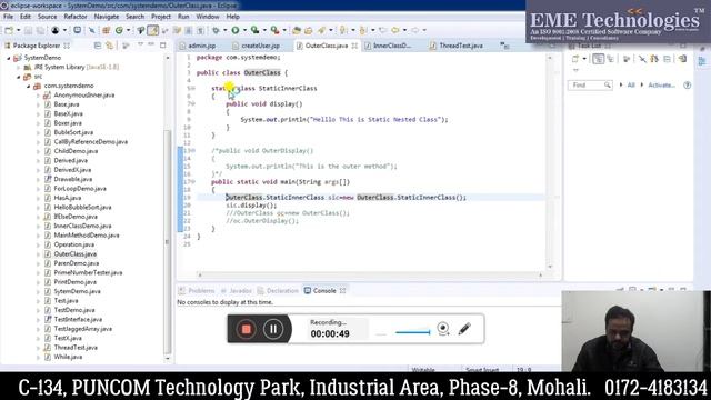 Static Nested Class in Java смотреть онлайн