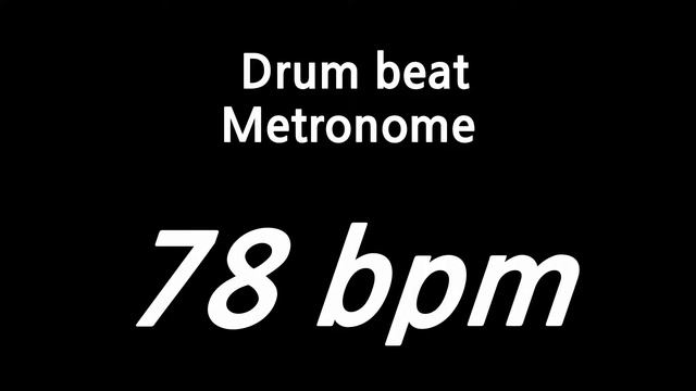 78 bpm metronome drum смотреть онлайн