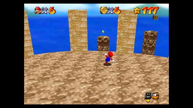 【スーパーマリオ74】 Course 12 Cliff of Wrath ☆2 Tricky Pillars смотреть онлайн