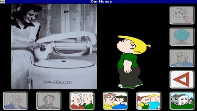 Our House featuring The Family Circus - Basement (1992, Windows 3.1) смотреть онлайн