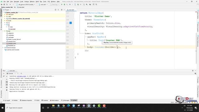 Flutter Tutorial - Counter FAB with Badges смотреть онлайн