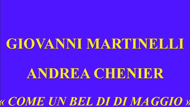 Giovanni Martinelli Andrea Chenier Come un bel di di maggio His Master's Voice DB 1143 смотреть онлайн
