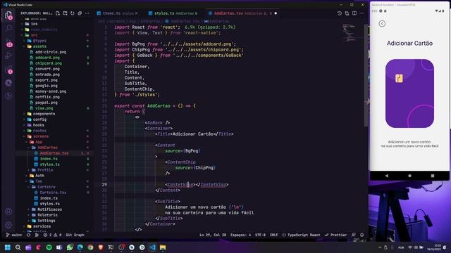 Aula 57 - Curso React Native + Typescript - Criando Tela Add Cartão Parte 02 смотреть онлайн