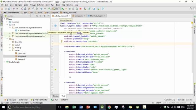 Android Bangla Tutorial 2.3 : textview in android example (part-2) смотреть онлайн