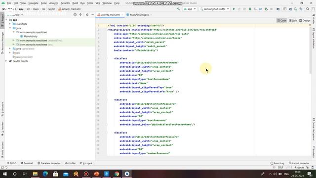 Creating Text view(Label), EditText (Textfield) and Button in Android смотреть онлайн