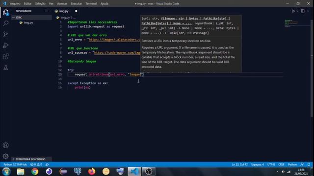 DOWNLOAD DE IMAGENS COM PYTHON смотреть онлайн