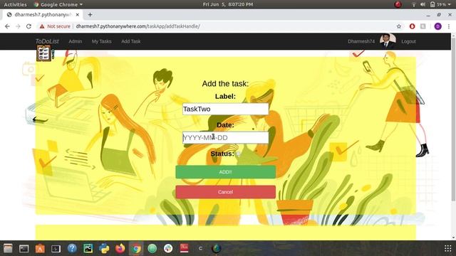 A task to do web application using python Django framework. смотреть онлайн