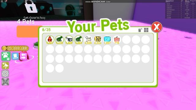 ЧИТЕРСКИЕ ПЕТЫ В РОБЛОКСЕ СИМУЛЯТОР ПИТОМЦЕВ . Pet Simulator ROBLOX смотреть онлайн