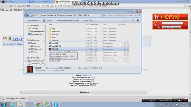 Cамый Лучший Патч!!! PESEdit.com 2013 Patch V5.0