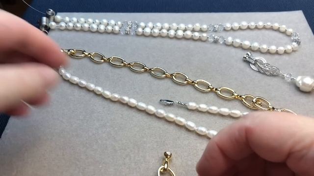 Два комплекта из ЖЕМЧУГА. Переделка украшений для Татьяны из Самары. Часть 1.