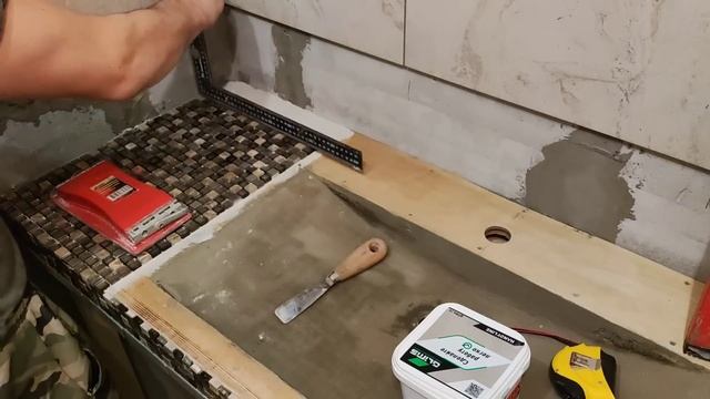 Как я делал раковину-столешницу из мозаики!!! смотреть онлайн