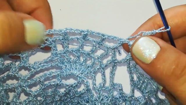 МК,Очень красивая скатерть крючком.2- часть. смотреть онлайн