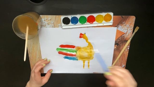 Рисование ладошкой «Петушок» смотреть онлайн