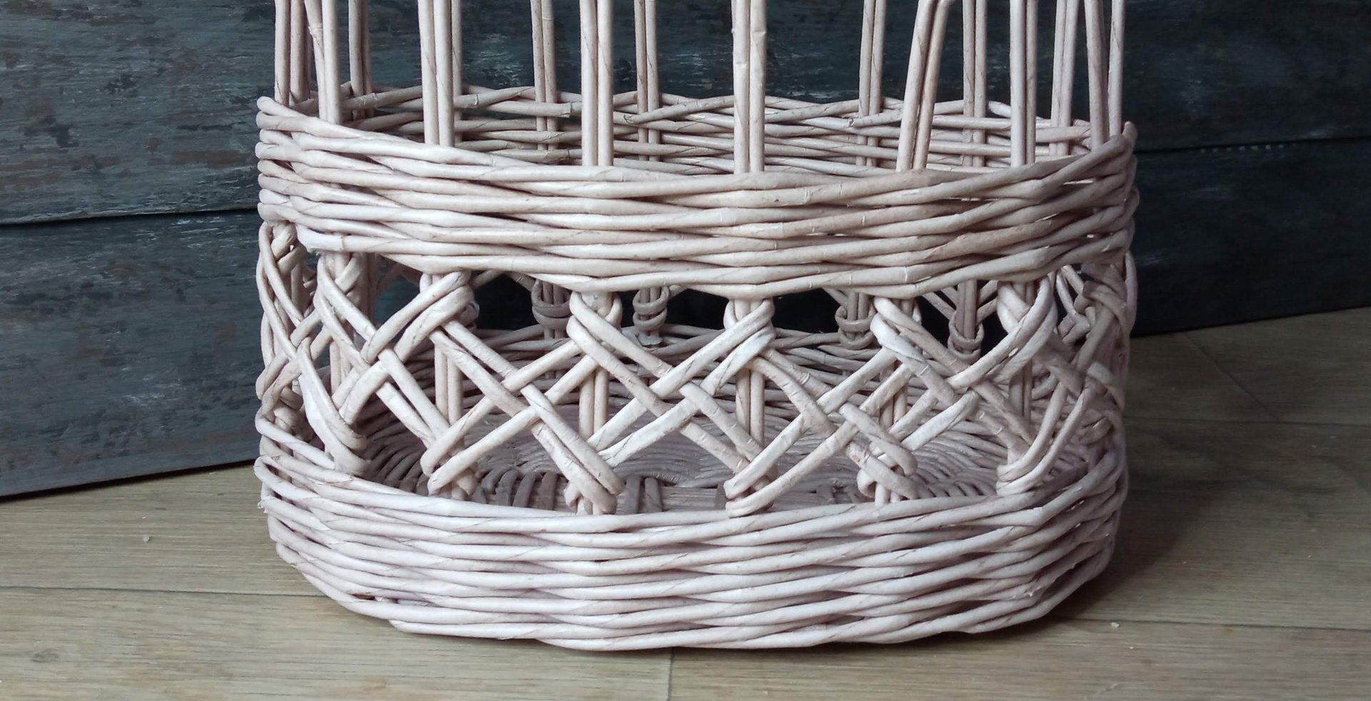 МК. Овальная коробка из бумажной лозы. Узор. Часть 2. #138(2) смотреть онлайн