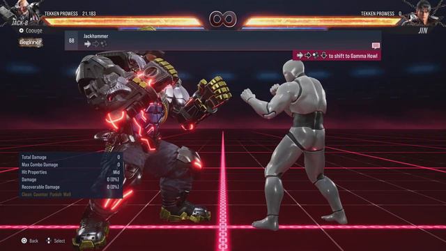 Tekken 8 - Jack-8 All Moves (Move List/Command List) смотреть онлайн