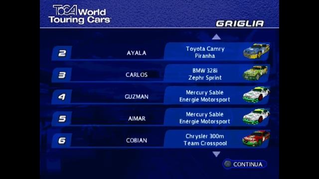 Toca World Touring Cars - Carriera # 28 - Toyota Camry
