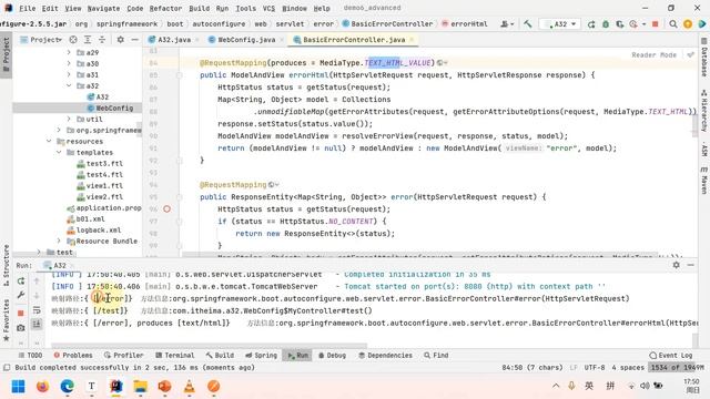 【黑马程序员】Spring教程深度讲解Spring5底层原理-107-tomcat异常处理-BasicErrorController смотреть онлайн