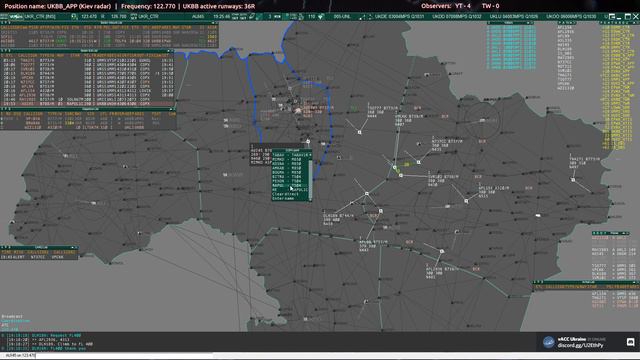 [Euroscope] UKRAINE in VATSIM | Live ATC смотреть онлайн