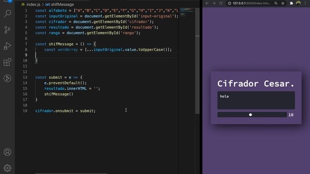 Cifrado César | Tutorial Javascript смотреть онлайн