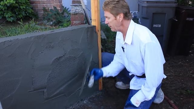 How to stucco a concrete wall. смотреть онлайн