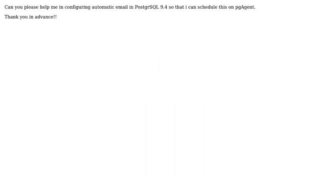 Sending automatic email from PostgreSQL 9.4 by scheduling jobs in pgAgent смотреть онлайн