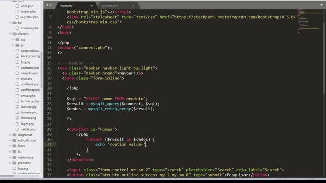 Sistema de pesquisa com datalist e banco de dados - PHP смотреть онлайн