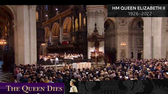 Queen Elizabeth || died- Memorial Service for Queen at St Paul's Cathedral London смотреть онлайн