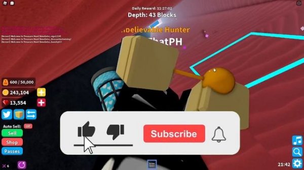 "TREASURE HUNT SIMULATOR" ALL *16* WORKING CODES | +How I find an Rainbow Treasure (ROBLOX)