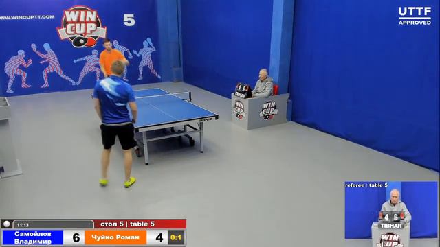 20:00 Самойлов Владимир 0-3 Чуйко Роман стол 5 ЮГ-3 17.02.21 смотреть онлайн
