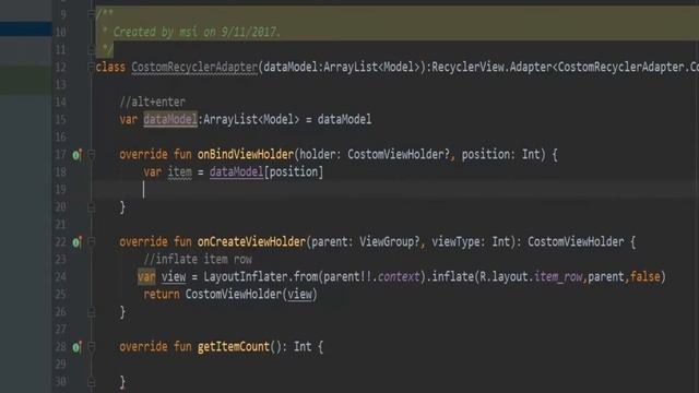Android RecyclerView - How to handle ClickListener in Kotlin смотреть онлайн