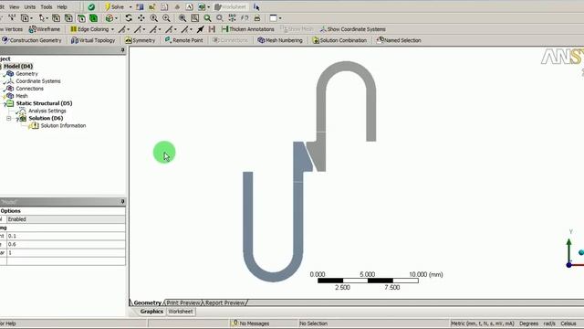 ANSYS Workbench | Snap Fit Nonlinear Contact Analysis | GRS | смотреть онлайн