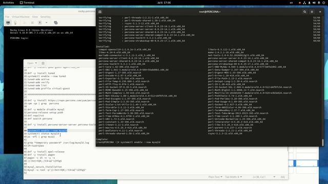 Установка Percona Server for MySQL 8 & Percona XtraBackup 8 на Rocky Linux 8 смотреть онлайн
