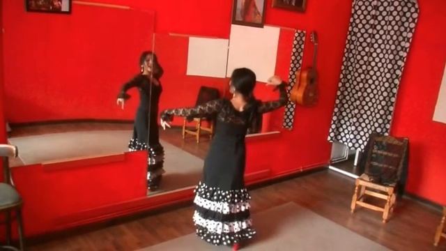 How to Dance Flamenco For Beginners Sevillanas | Simple steps, footwork, hand and arm movements смотреть онлайн