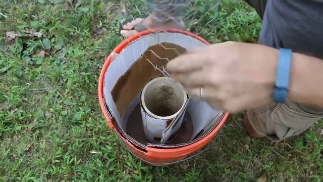 Как сделать печь ракету из бетона своими руками. How To Make A Concrete Rocket Stove смотреть онлайн