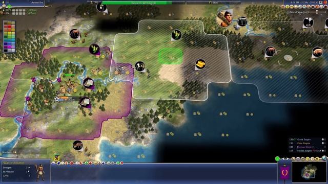 Civilization IV Beyond the Sword Gameplay: Rome - Part 1 - Let's Play Walkthrough смотреть онлайн
