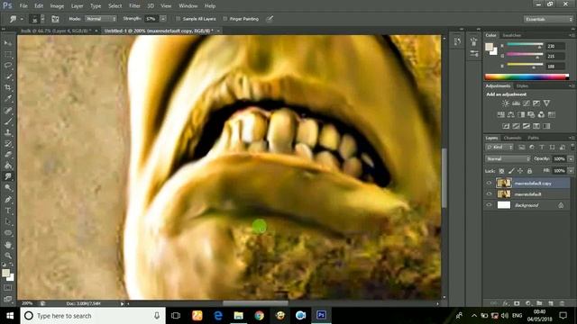 how to do smudge painting/digital painting in photoshop [english] смотреть онлайн