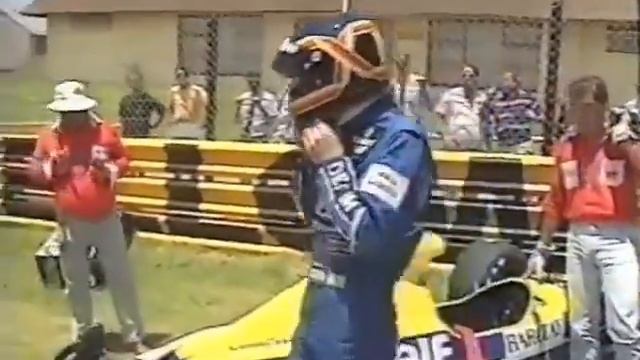 1990 January 16 - Williams F1 Team (Boutsen & Patrese) 2nd Day Testing @ Kyalami