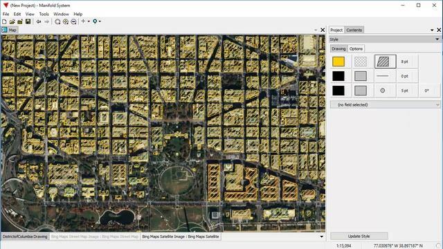 Manifold 9 / Viewer - Microsoft JSON Building Footprints смотреть онлайн