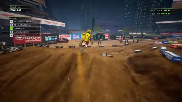 Supercross the game 2 RIDICULOUS ONLINE GLITCH смотреть онлайн