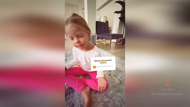 Дочка Нюши учиться медитировать смотреть онлайн