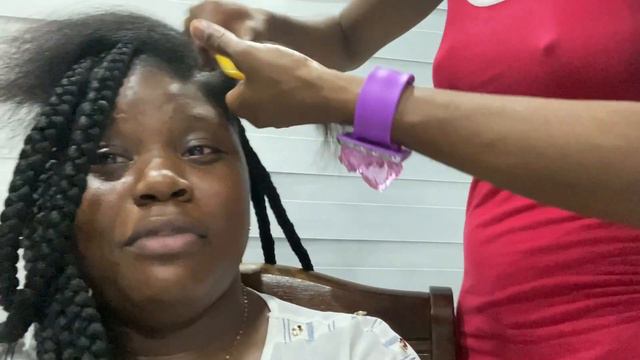 SUPER CUTE KNOTLESS BRAIDS DONE BY RISTA | BECOMING THE BARNES | THE BAILEY-COLE'S смотреть онлайн