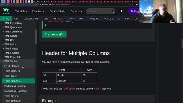 HTML Таблицы (Большые Дырки) смотреть онлайн
