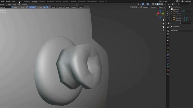 Как уменьшить количество полигонов в Blender