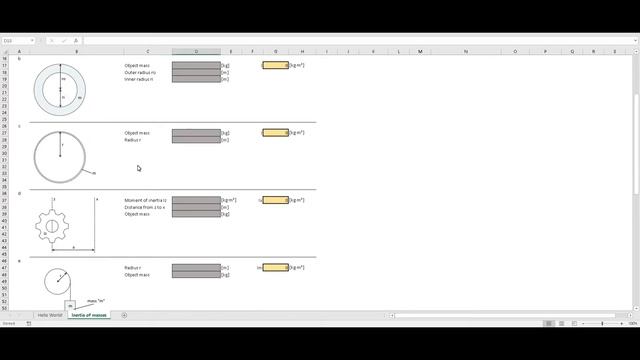 Moment of Inertia Calculator Excel Sheet | Spreadsheet Download смотреть онлайн
