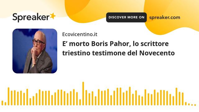 E’ morto Boris Pahor, lo scrittore triestino testimone del Novecento смотреть онлайн