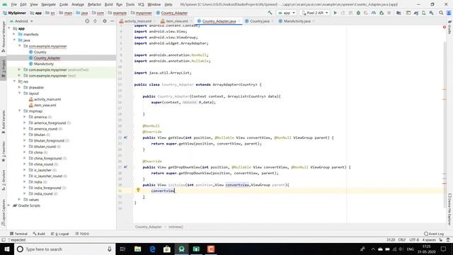 Custom Spinner | Android App Development Tutorial-14 (in Hindi) смотреть онлайн
